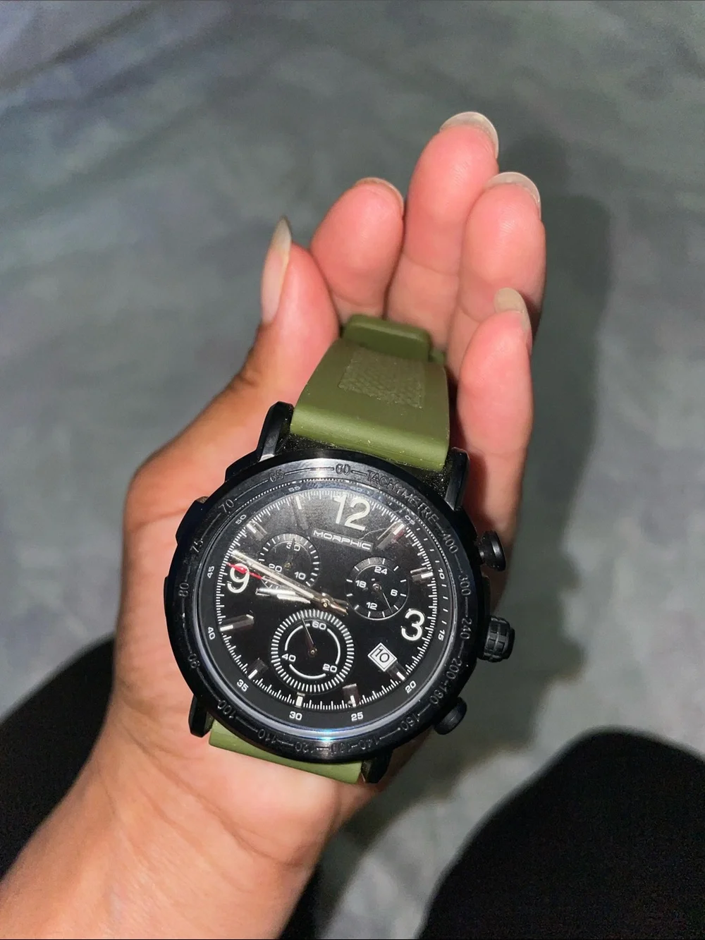 Morphic M93 Series Black Dial Men's Watch